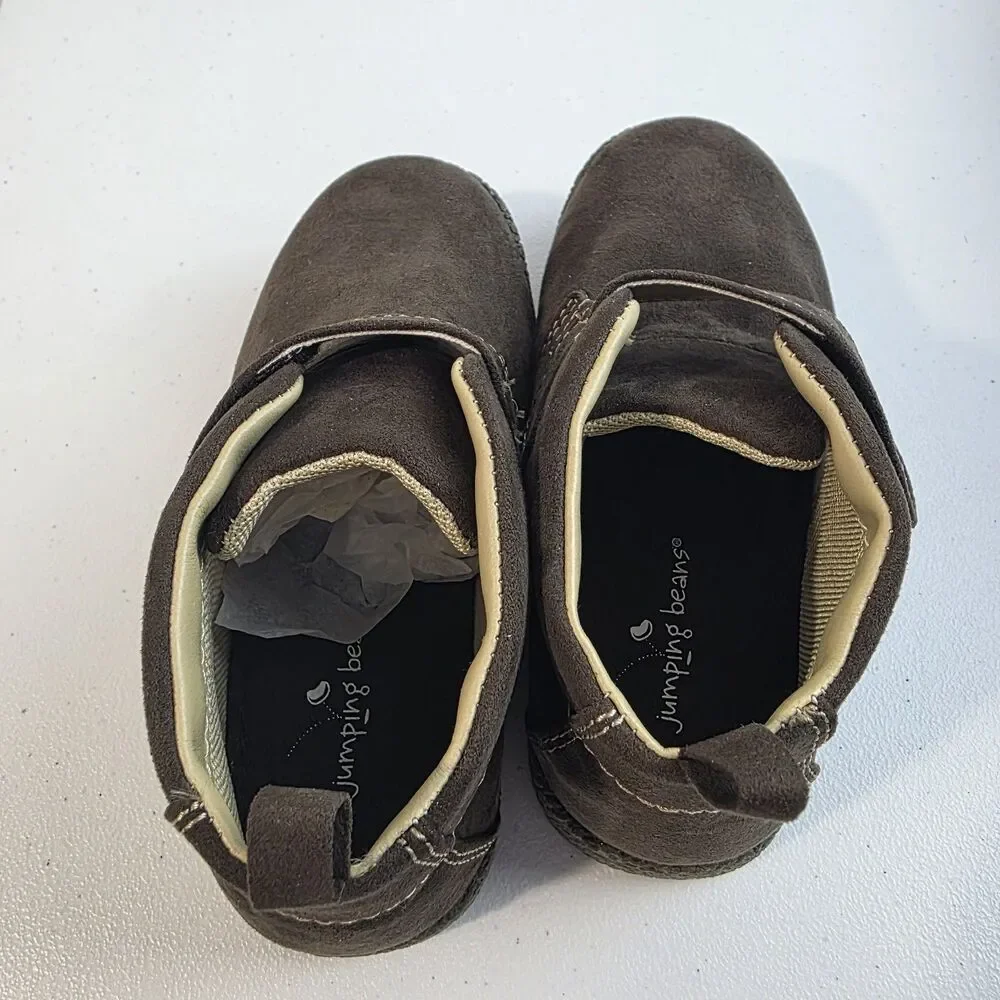 Jumping Beans Toddler Boy's Norris Brown  Hi Top Shoes - Size 10 NWB